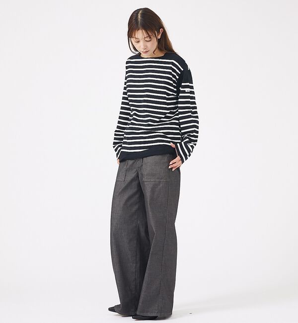 Rouge vif「【MONT KEMMEL/モン ケメル】バスクシャツ / ボーダーロングスリーブ」|Tシャツ・カットソー|