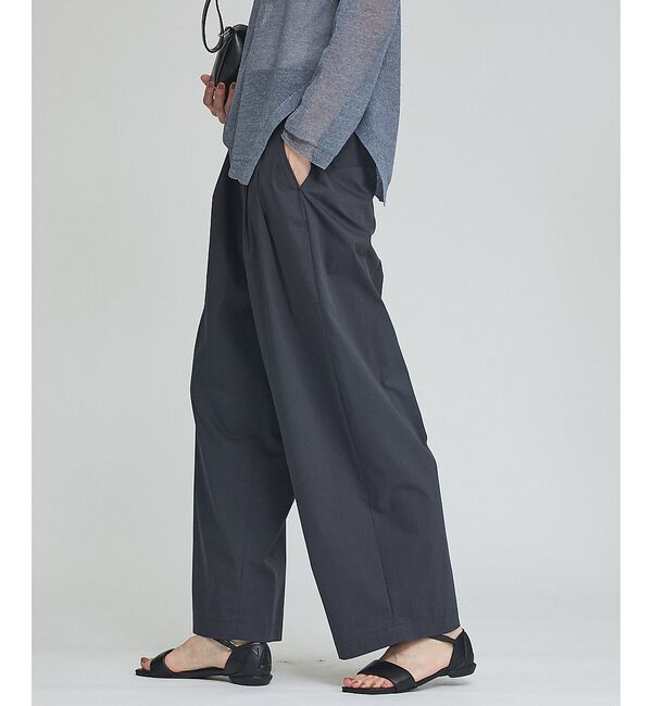 qualite「【接触冷感】タイプライター タックバレルパンツ」|その他|