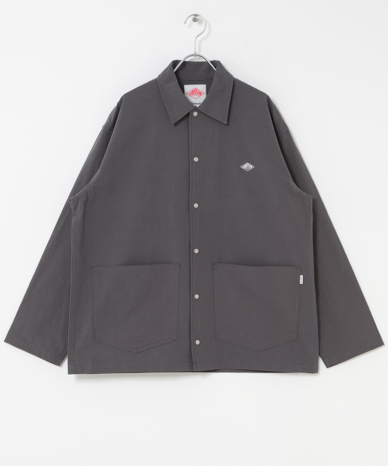 URBAN RESEARCH DOORS「DANTON　COVERALL SHIRTS」|シャツ・ブラウス|チャコールグレー