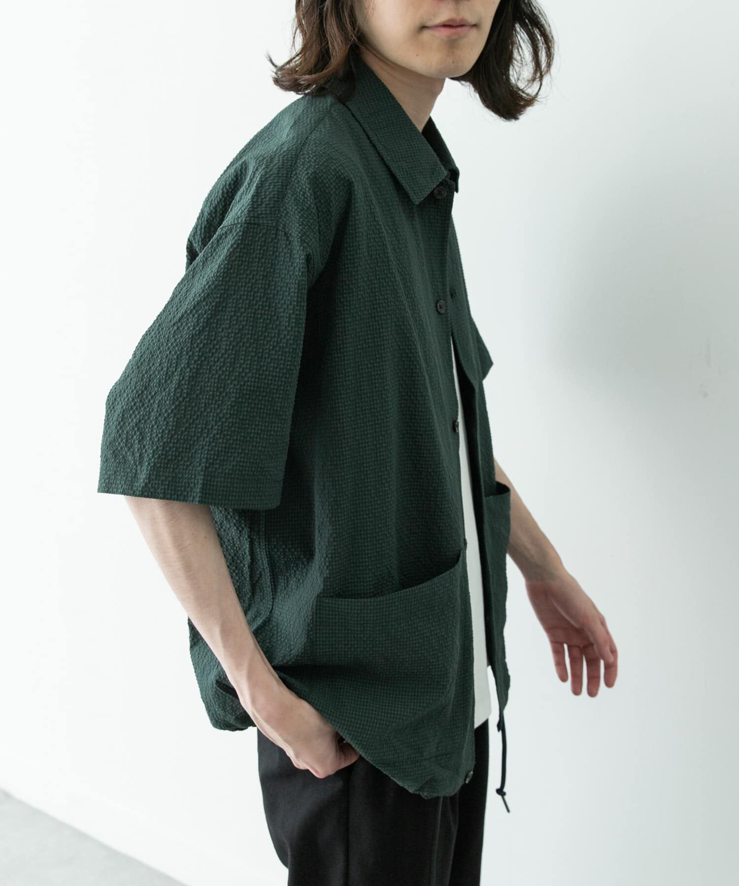 Sonny Label 「シアサッカーショートスリーブコーチシャツ」|シャツ・ブラウス|