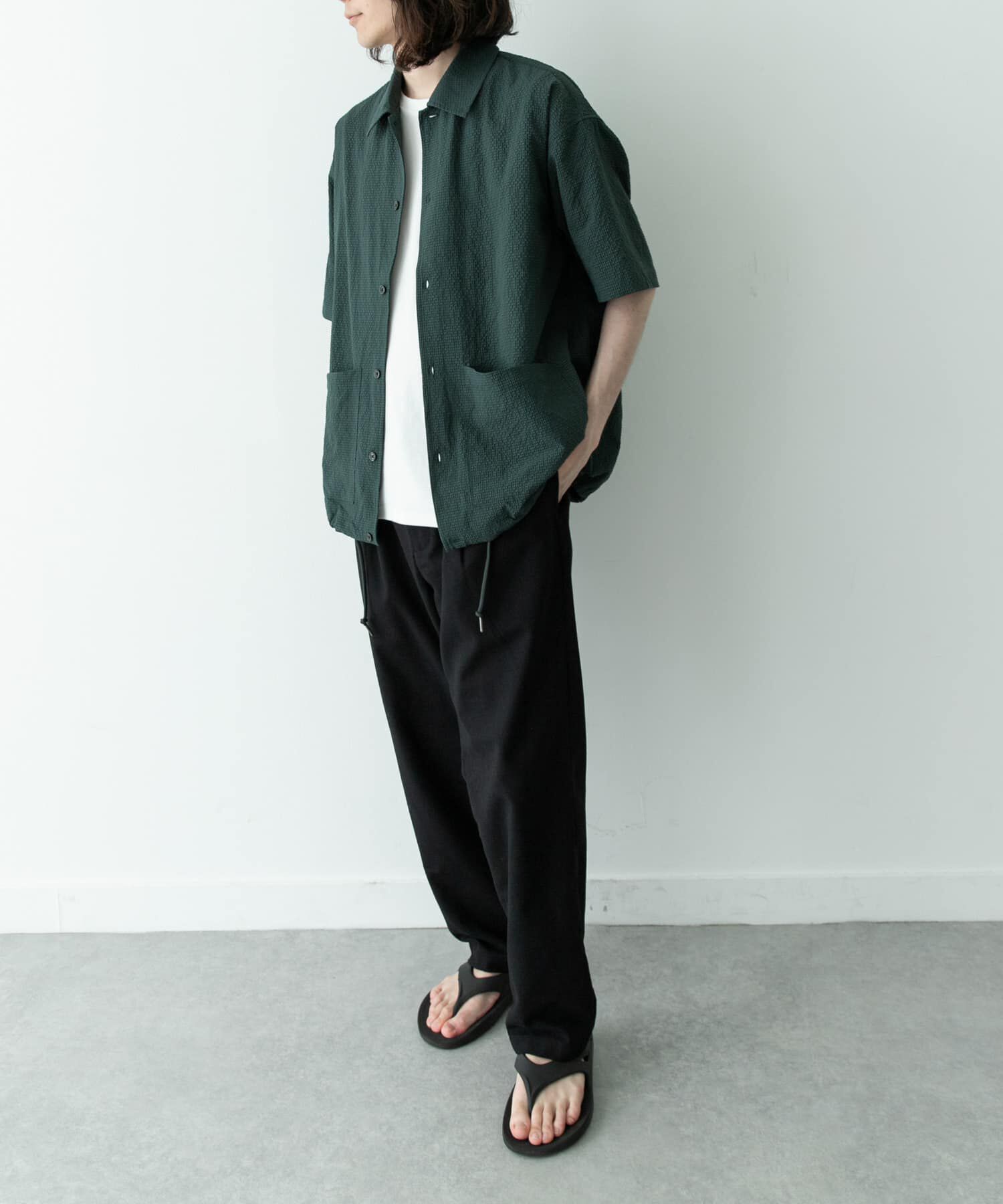 Sonny Label 「シアサッカーショートスリーブコーチシャツ」|シャツ・ブラウス|