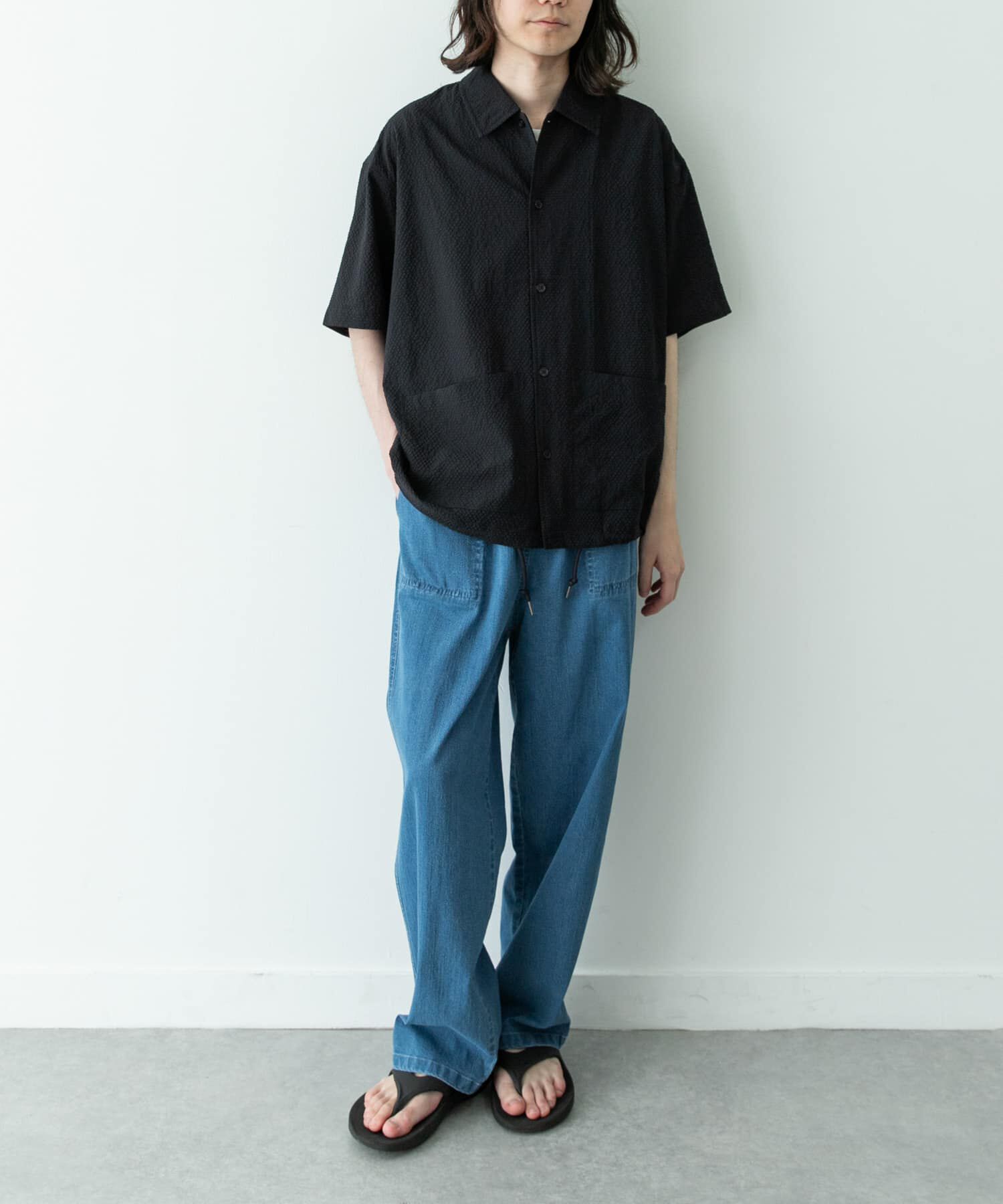 Sonny Label 「シアサッカーショートスリーブコーチシャツ」|シャツ・ブラウス|
