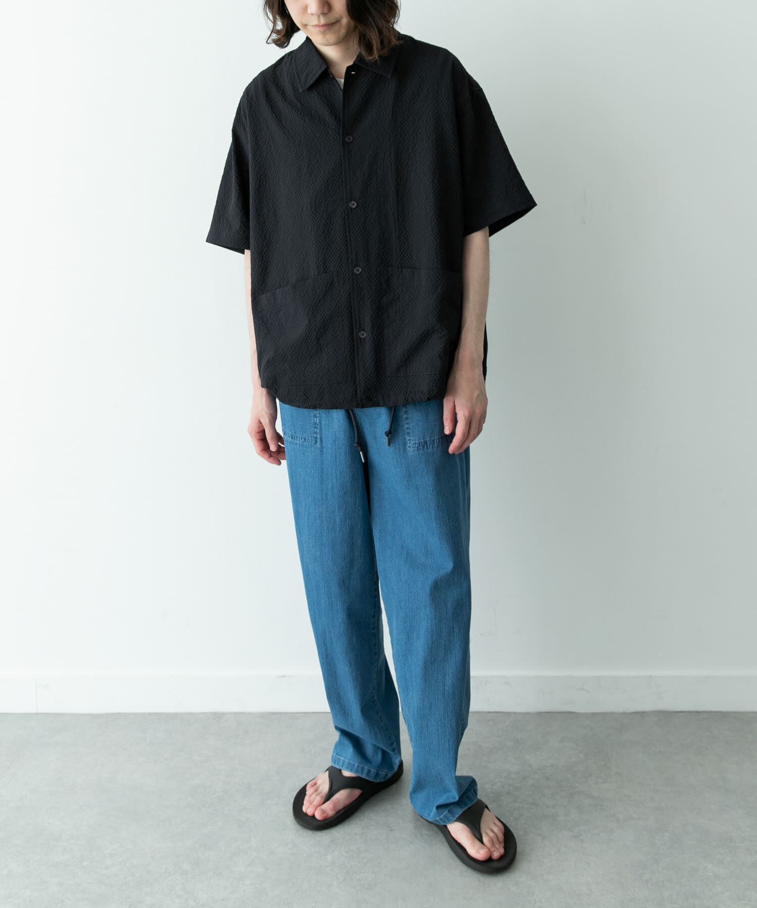 Sonny Label 「シアサッカーショートスリーブコーチシャツ」|シャツ・ブラウス|