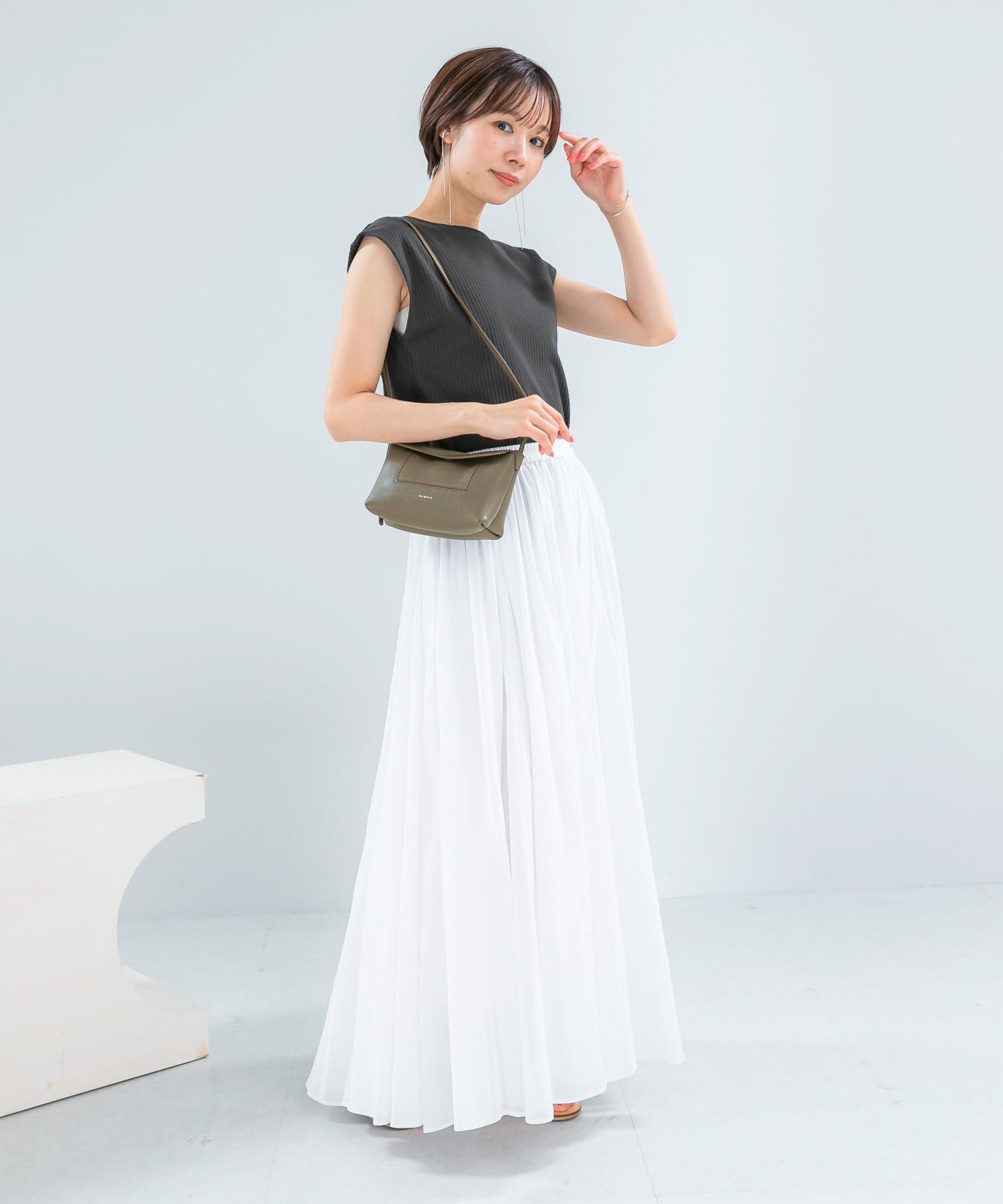 URBAN RESEARCH ROSSO「汗染防止 フレンチリブTシャツ」|Tシャツ・カットソー|