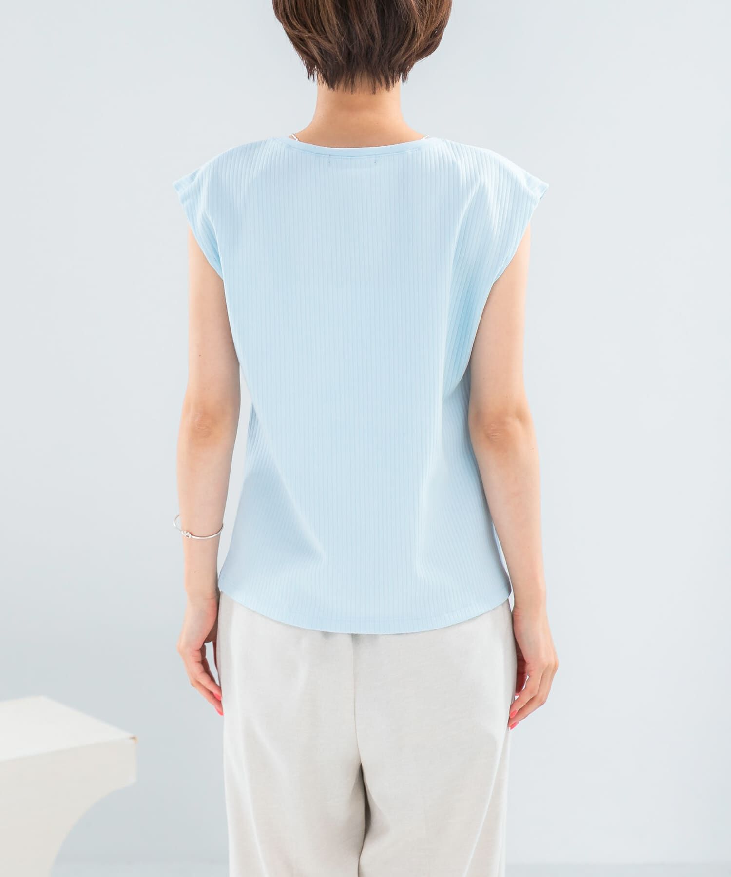 URBAN RESEARCH ROSSO「汗染防止 フレンチリブTシャツ」|Tシャツ・カットソー|