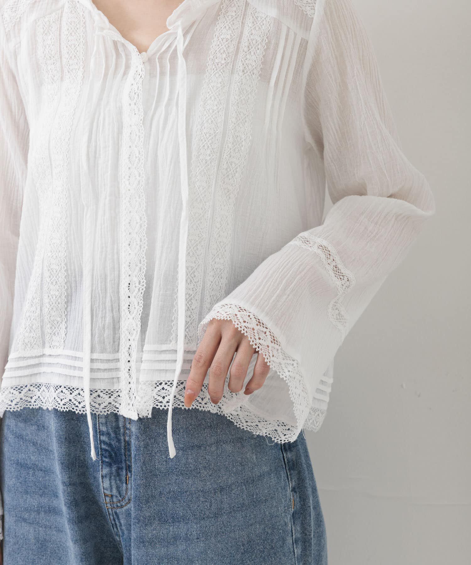URBAN RESEARCH「Picchi Nia　SOFT FRILL WHITE」|シャツ・ブラウス|