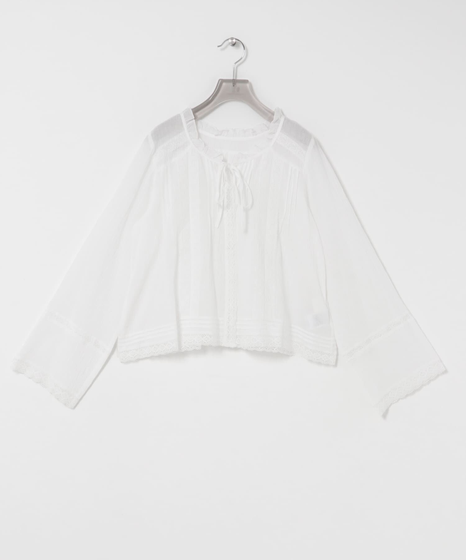 URBAN RESEARCH「Picchi Nia　SOFT FRILL WHITE」|シャツ・ブラウス|