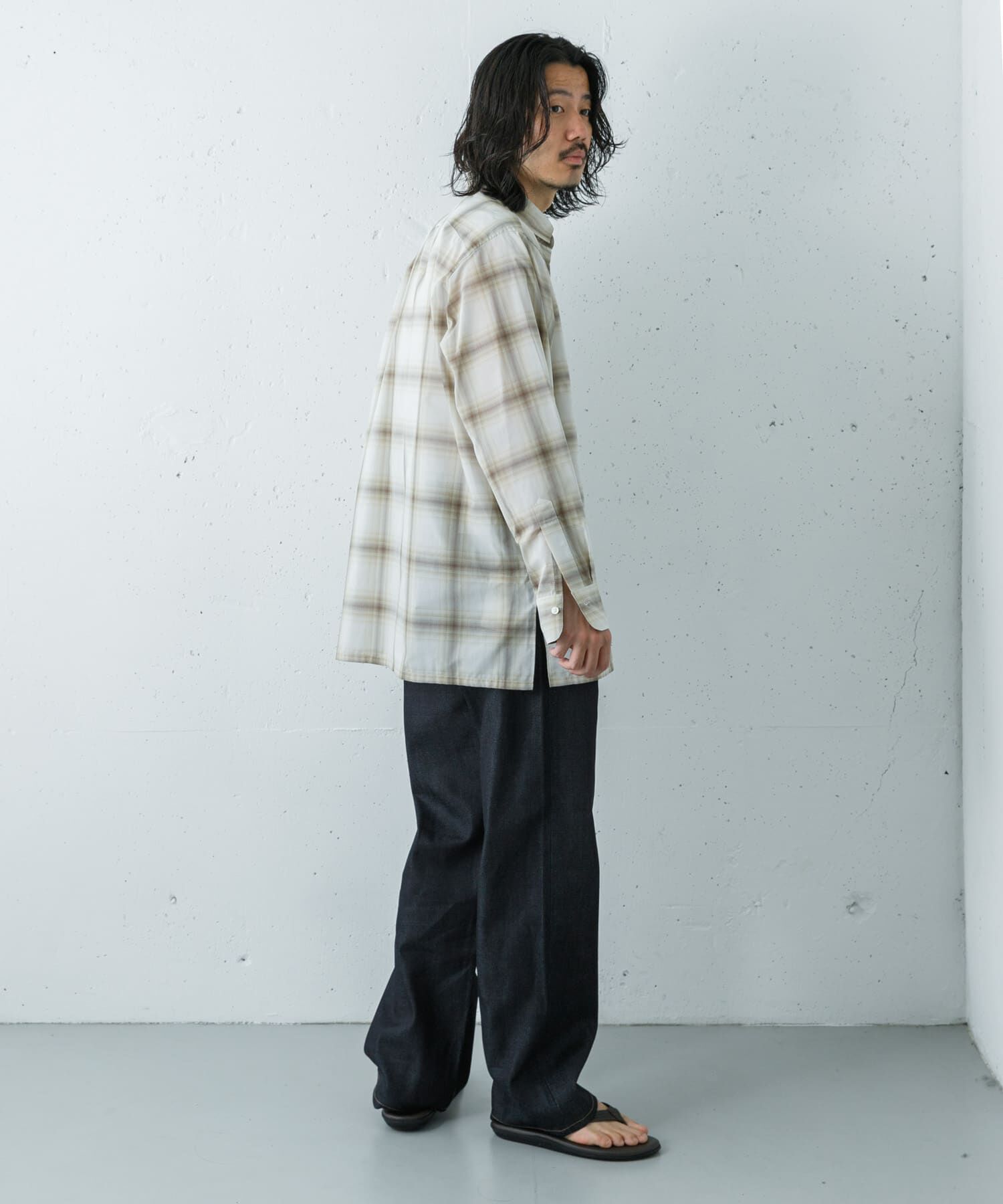 URBAN RESEARCH「SHEER CH SQUARE CUT SHIRTS」|シャツ・ブラウス|