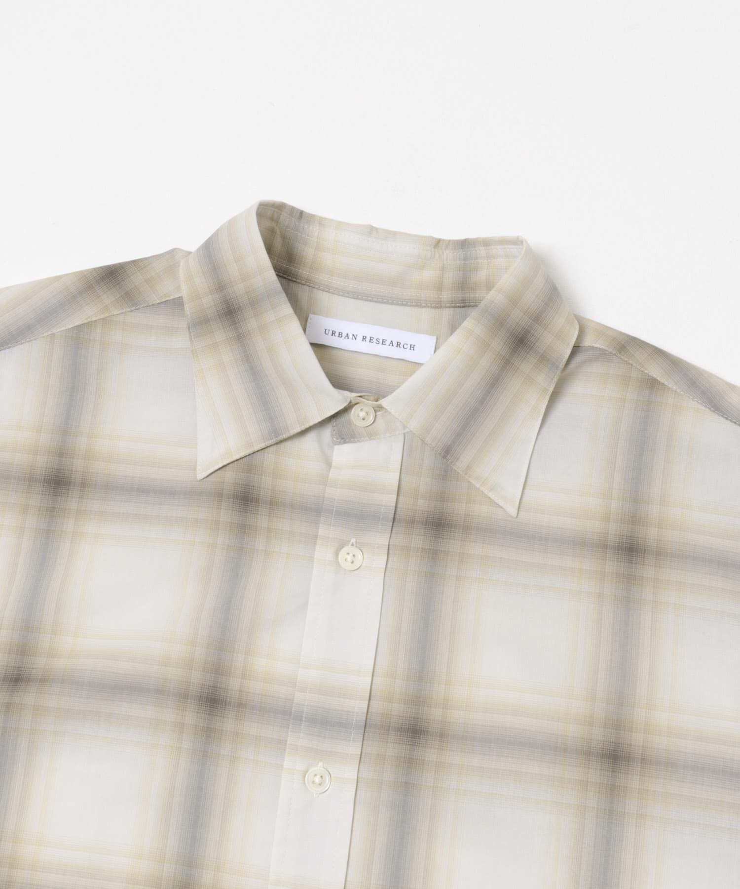 URBAN RESEARCH「SHEER CH SQUARE CUT SHIRTS」|シャツ・ブラウス|