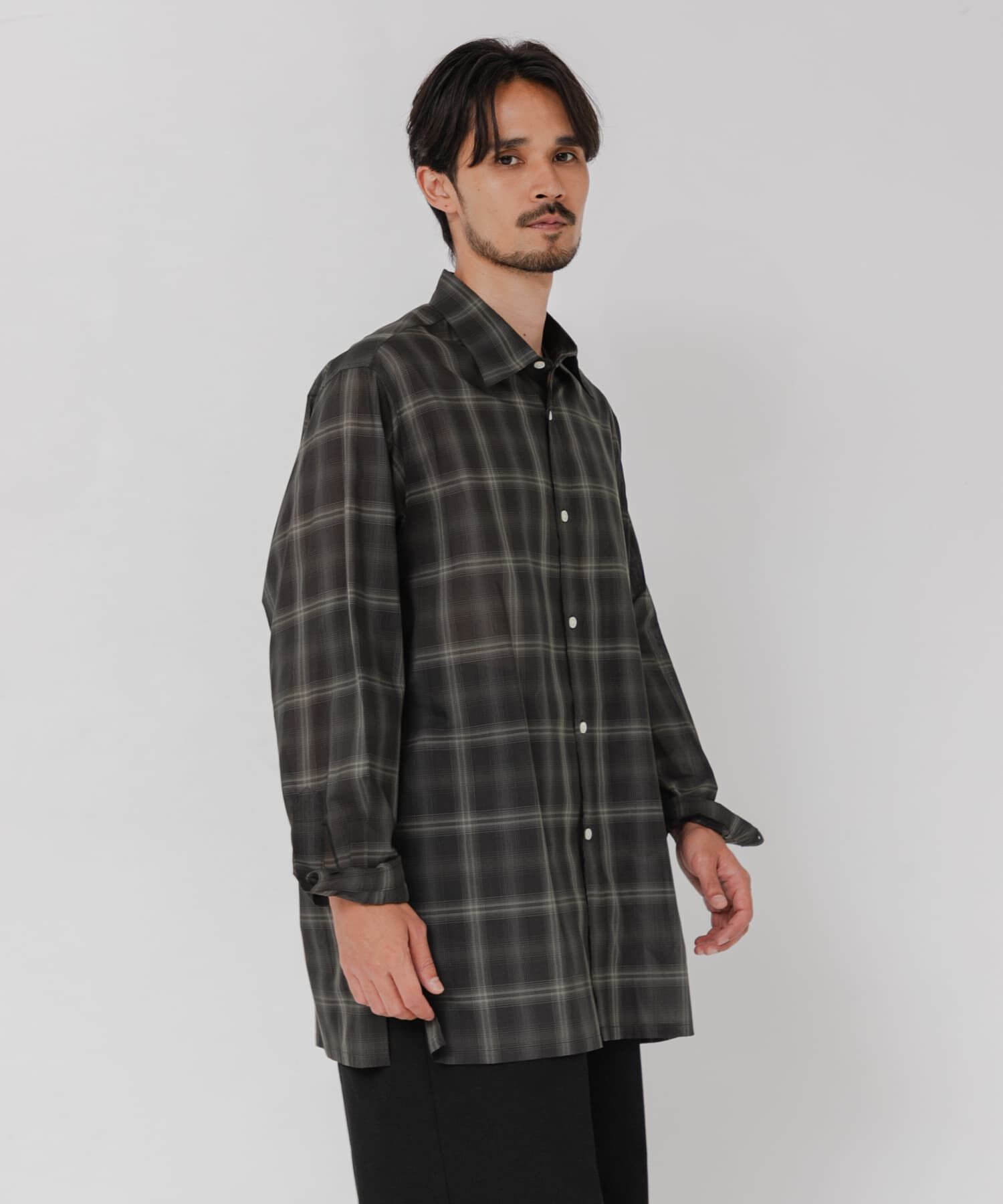 URBAN RESEARCH「SHEER CH SQUARE CUT SHIRTS」|シャツ・ブラウス|