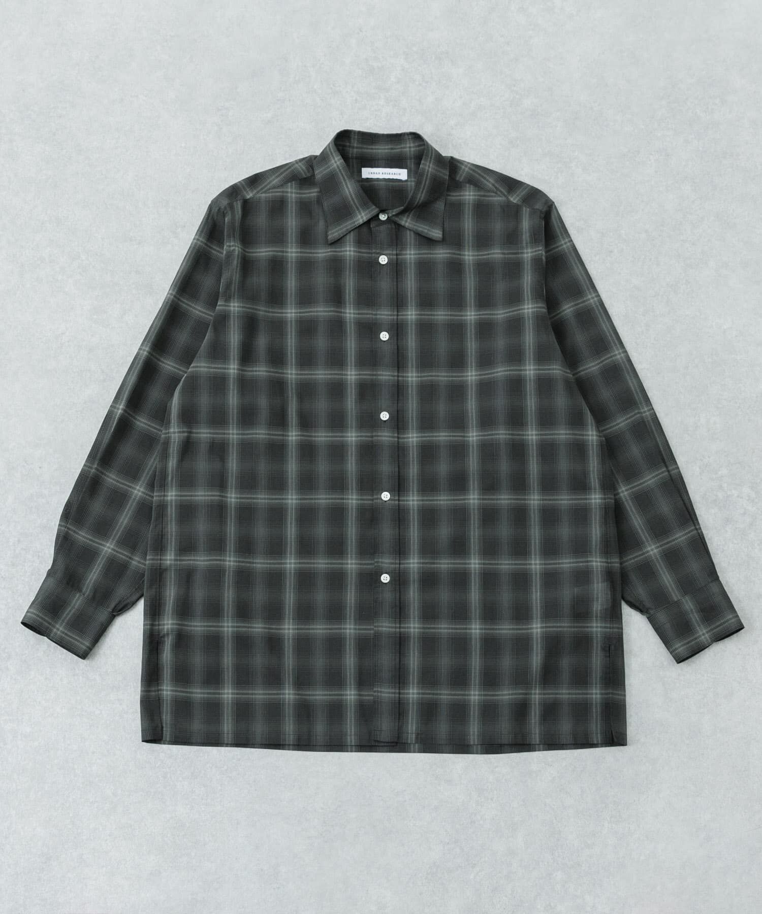 URBAN RESEARCH「SHEER CH SQUARE CUT SHIRTS」|シャツ・ブラウス|