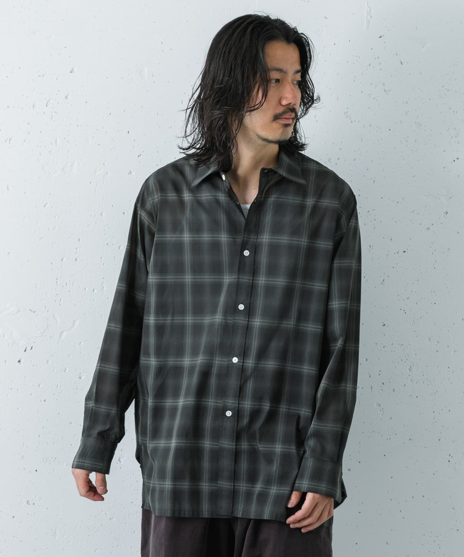 URBAN RESEARCH「SHEER CH SQUARE CUT SHIRTS」|シャツ・ブラウス|