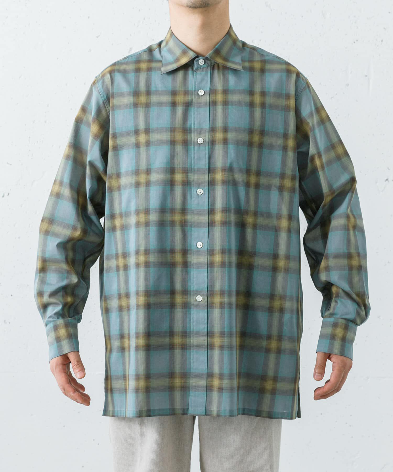 URBAN RESEARCH「SHEER CH SQUARE CUT SHIRTS」|シャツ・ブラウス|