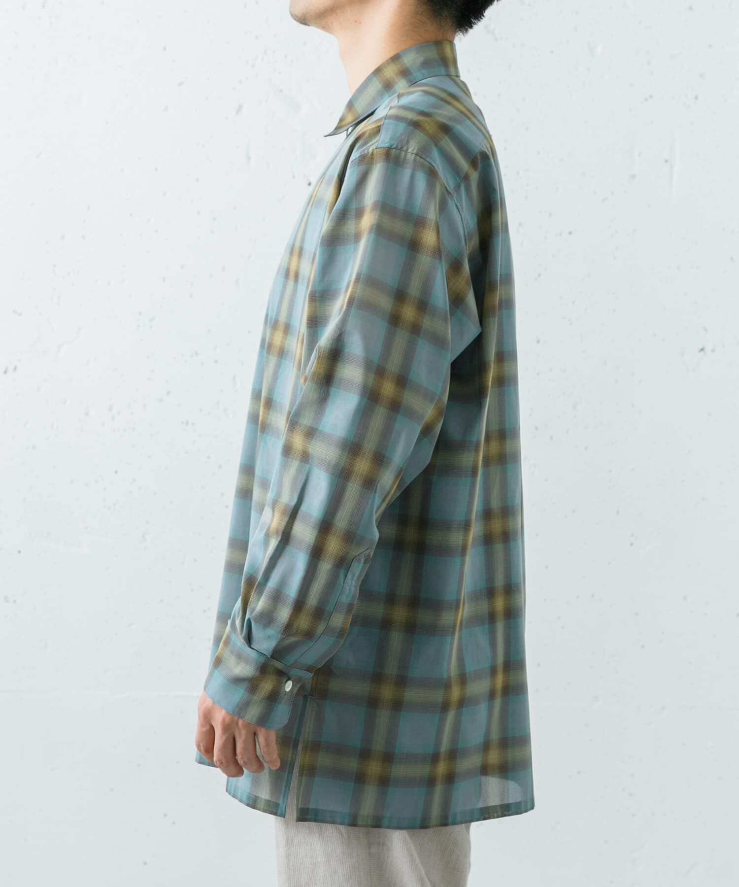 URBAN RESEARCH「SHEER CH SQUARE CUT SHIRTS」|シャツ・ブラウス|