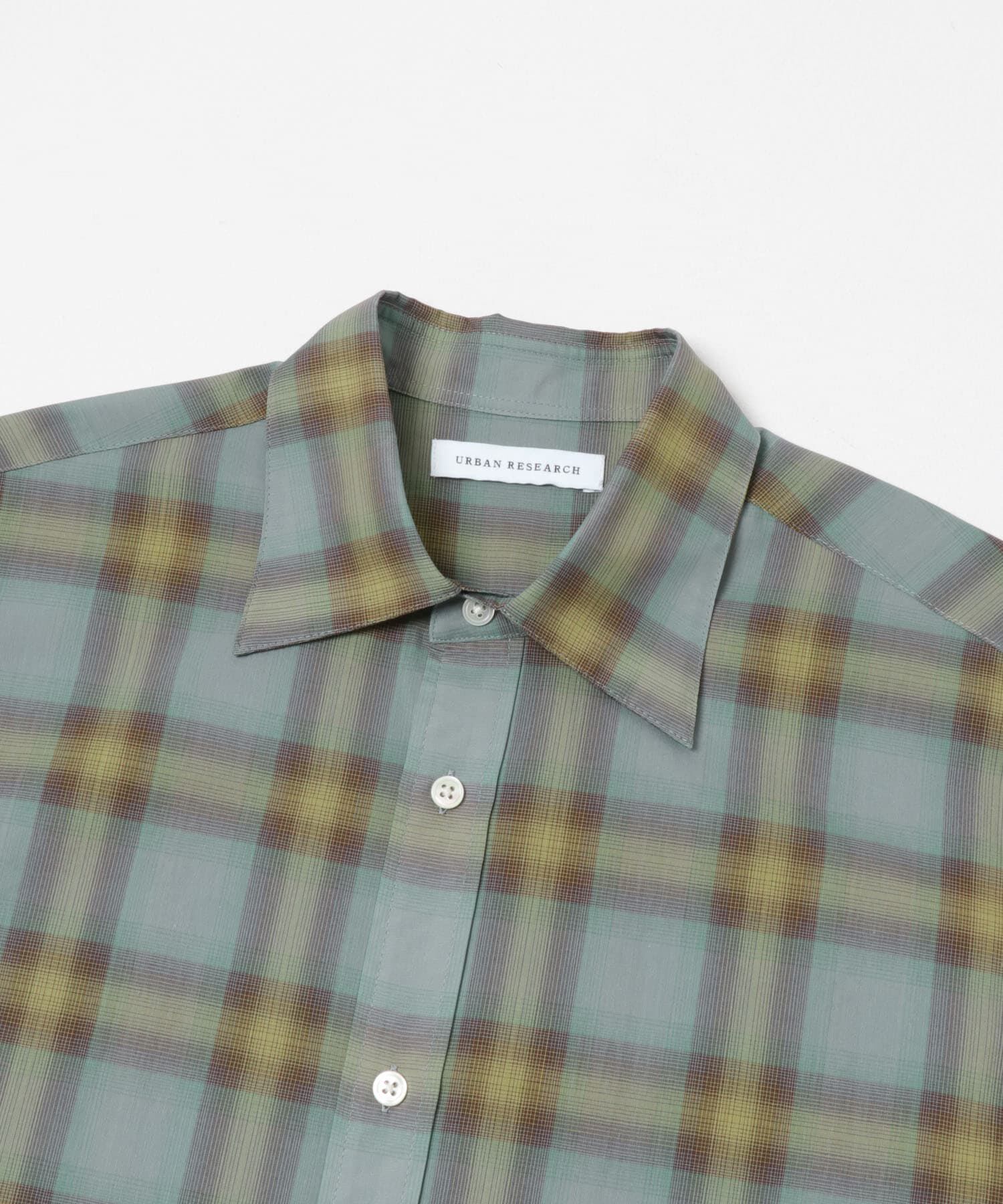 URBAN RESEARCH「SHEER CH SQUARE CUT SHIRTS」|シャツ・ブラウス|