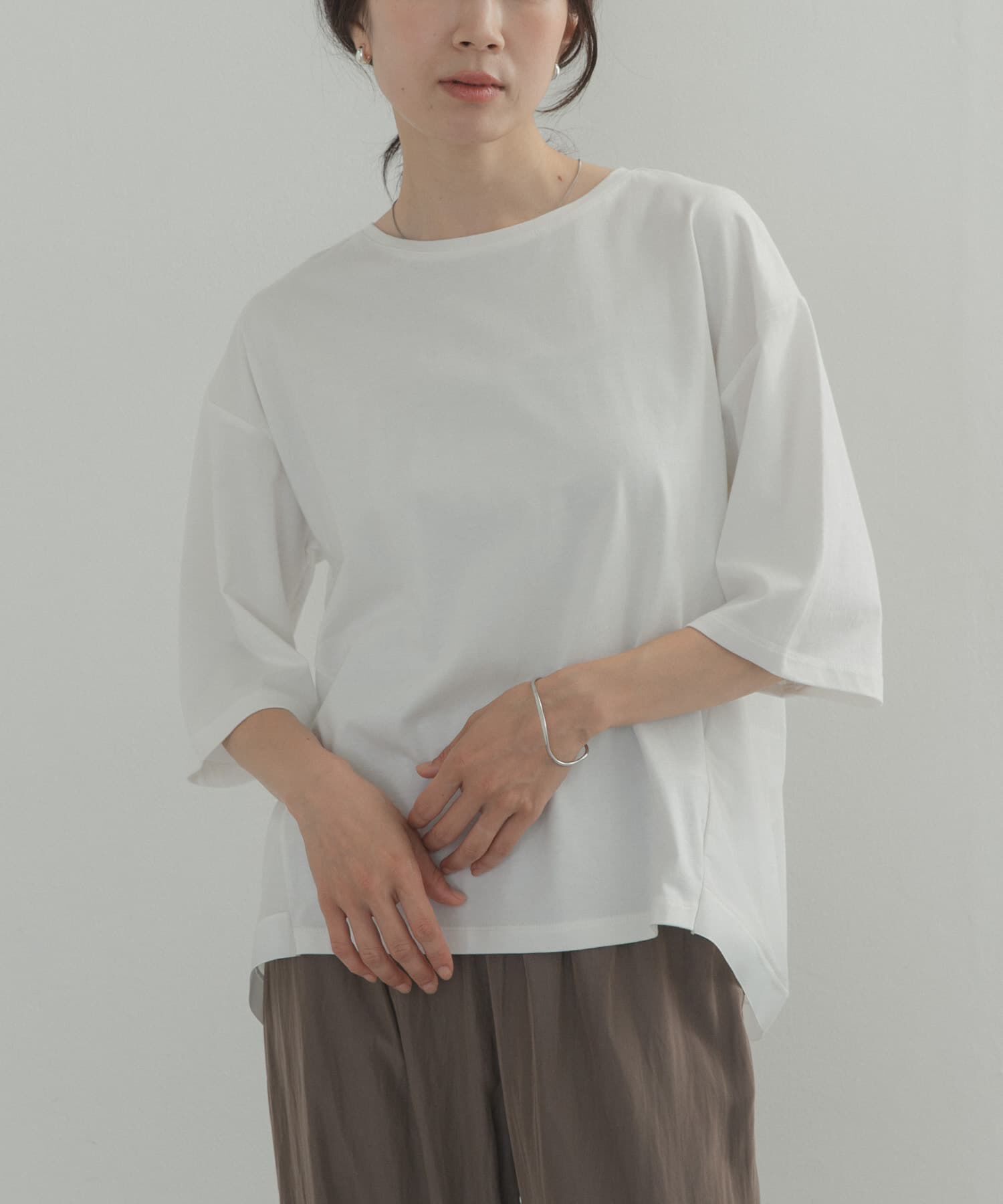 URBAN RESEARCH DOORS「バックシアー切替プルオーバー」|Tシャツ・カットソー|