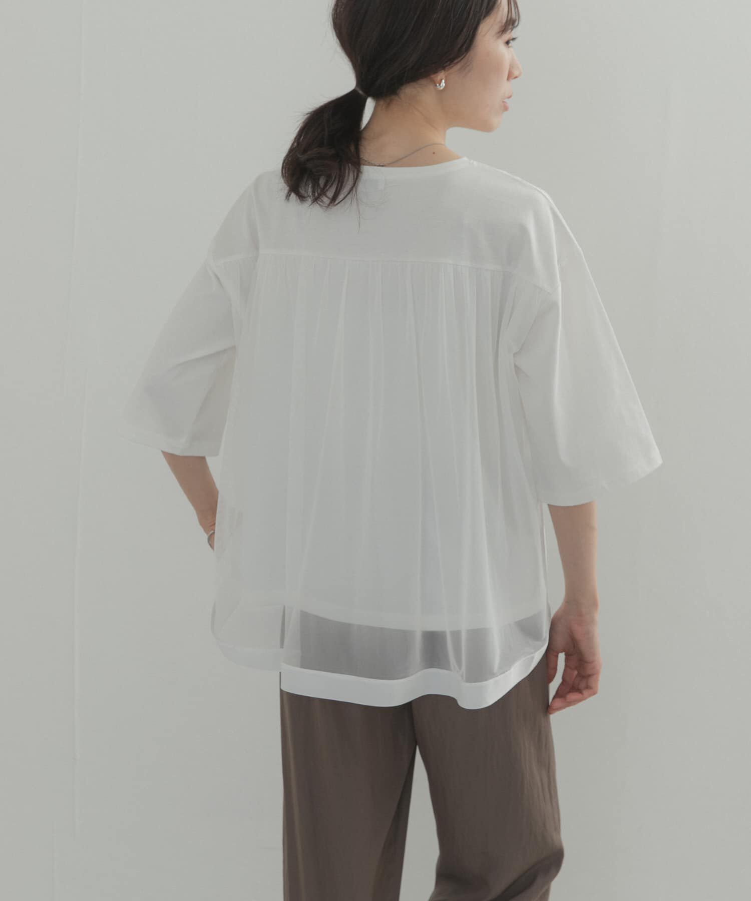 URBAN RESEARCH DOORS「バックシアー切替プルオーバー」|Tシャツ・カットソー|