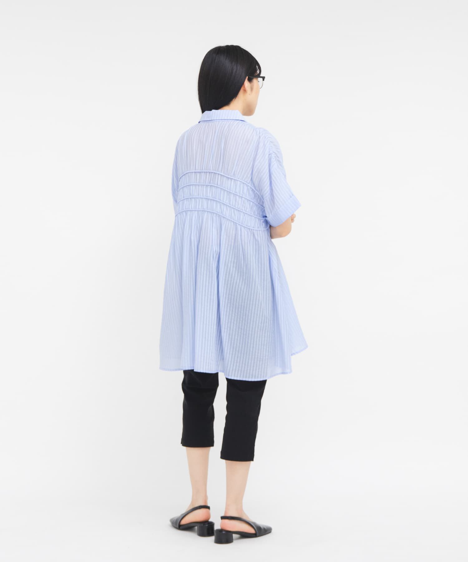  「ターンナップシャーリングミニワンピース」|ワンピース|