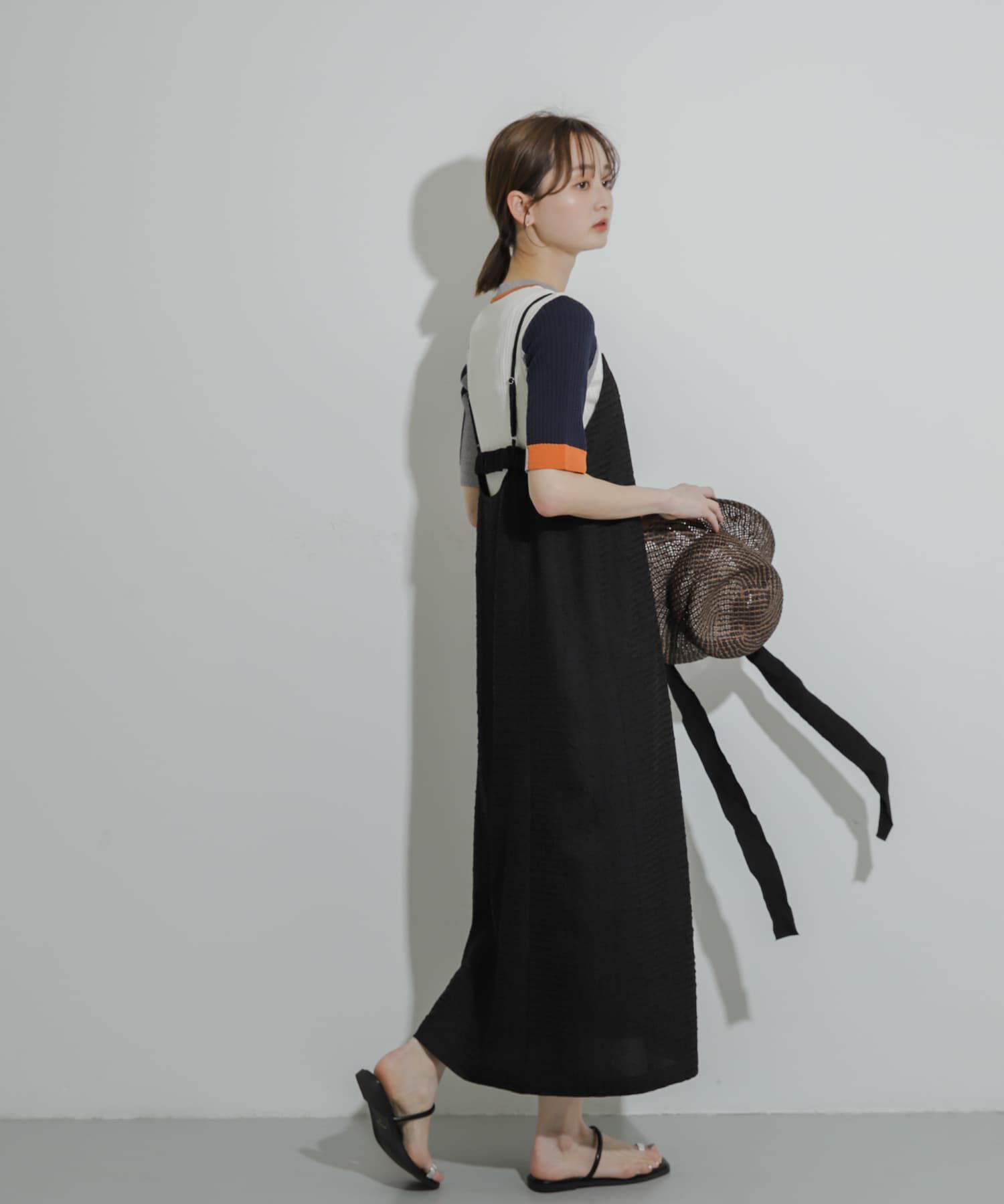SENSE OF PLACE by URBAN RESEARCH「ジャガードバックオープンキャミワンピース」|ワンピース|