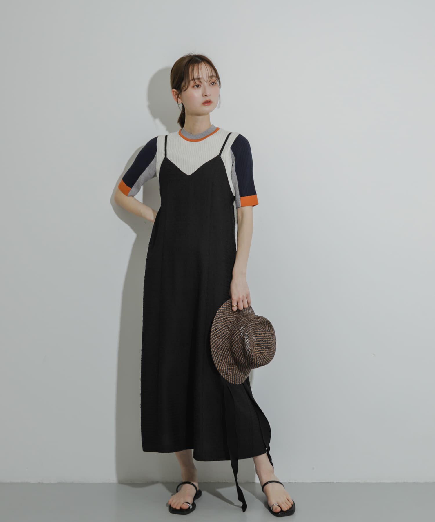 SENSE OF PLACE by URBAN RESEARCH「ジャガードバックオープンキャミワンピース」|ワンピース|