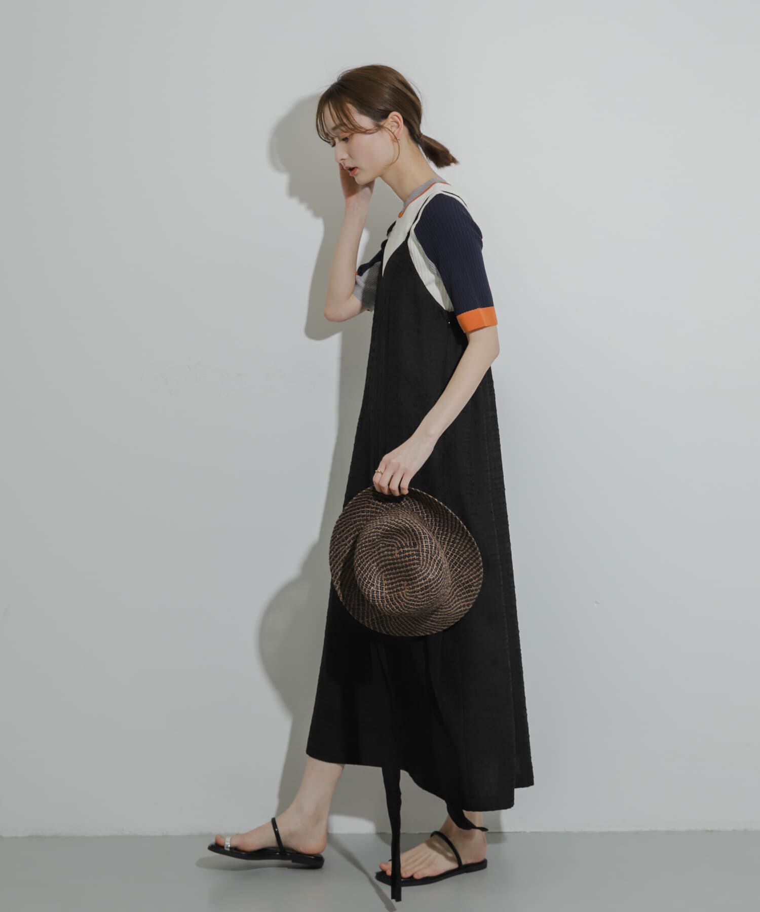 SENSE OF PLACE by URBAN RESEARCH「ジャガードバックオープンキャミワンピース」|ワンピース|