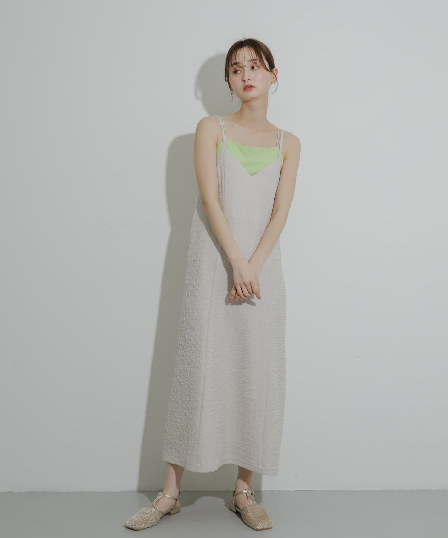 SENSE OF PLACE by URBAN RESEARCH「ジャガードバックオープンキャミワンピース」|ワンピース|