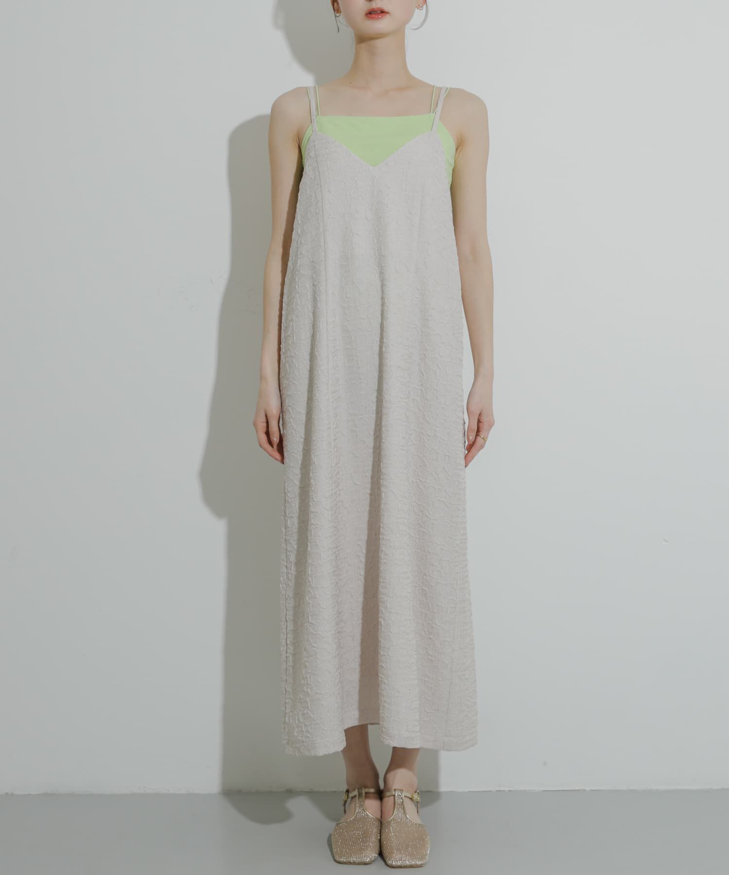 SENSE OF PLACE by URBAN RESEARCH「ジャガードバックオープンキャミワンピース」|ワンピース|