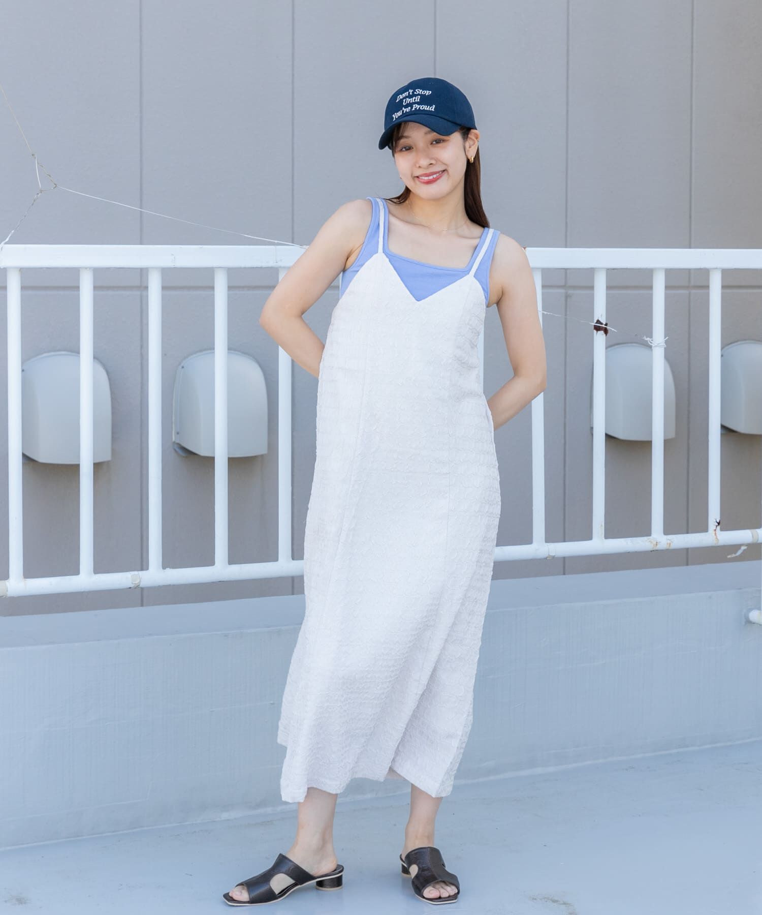 SENSE OF PLACE by URBAN RESEARCH「ジャガードバックオープンキャミワンピース」|ワンピース|