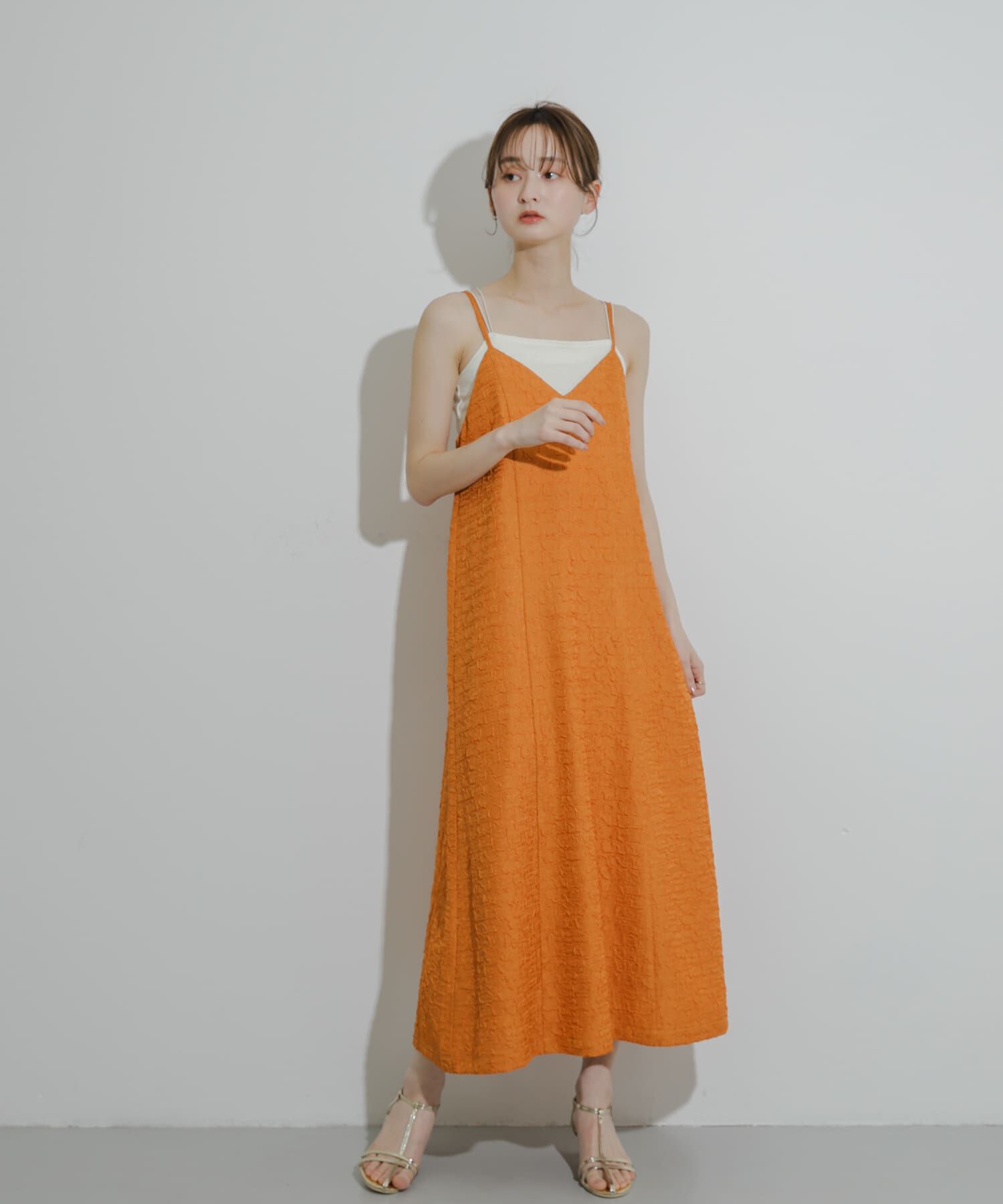 SENSE OF PLACE by URBAN RESEARCH「ジャガードバックオープンキャミワンピース」|ワンピース|