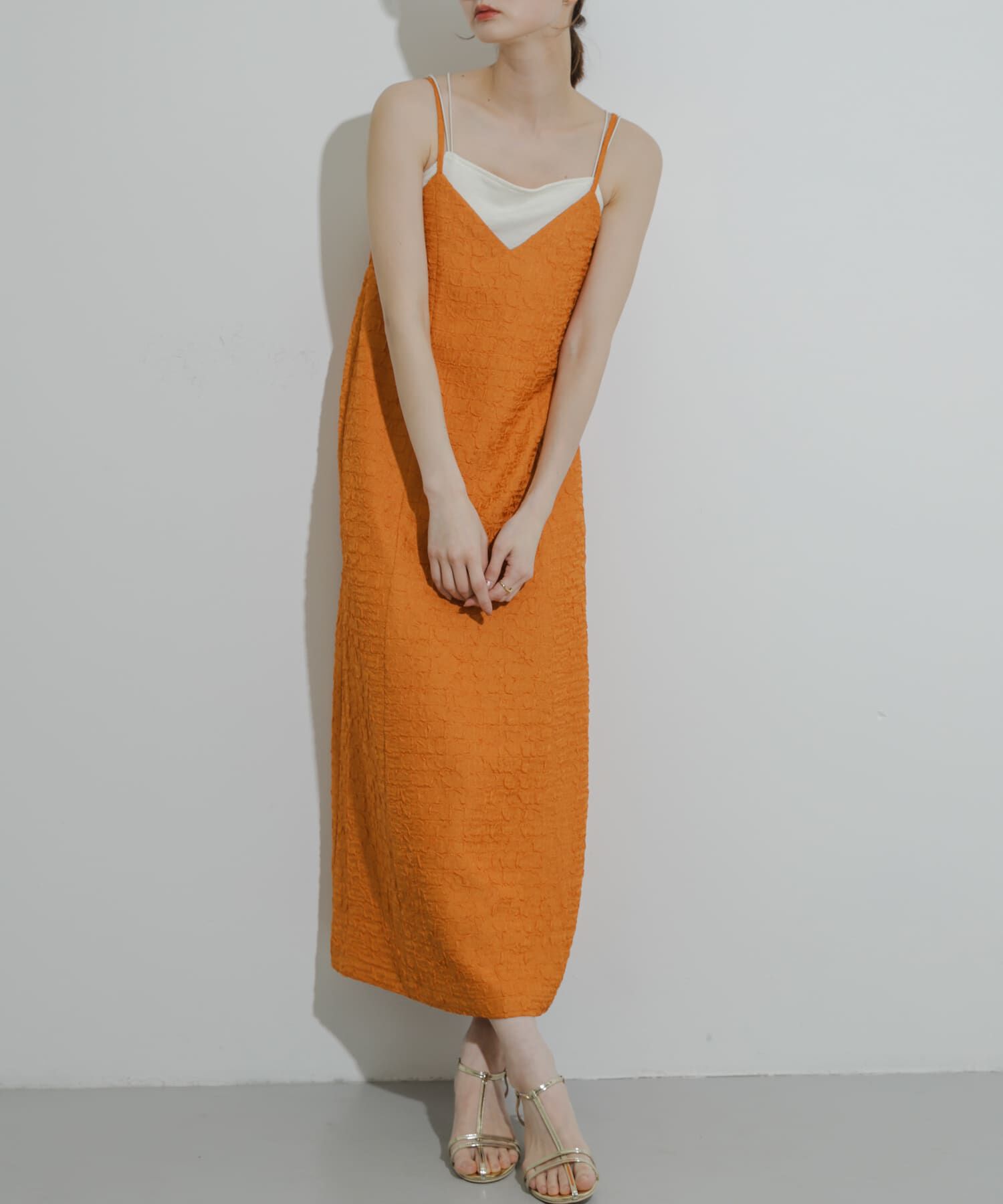 SENSE OF PLACE by URBAN RESEARCH「ジャガードバックオープンキャミワンピース」|ワンピース|