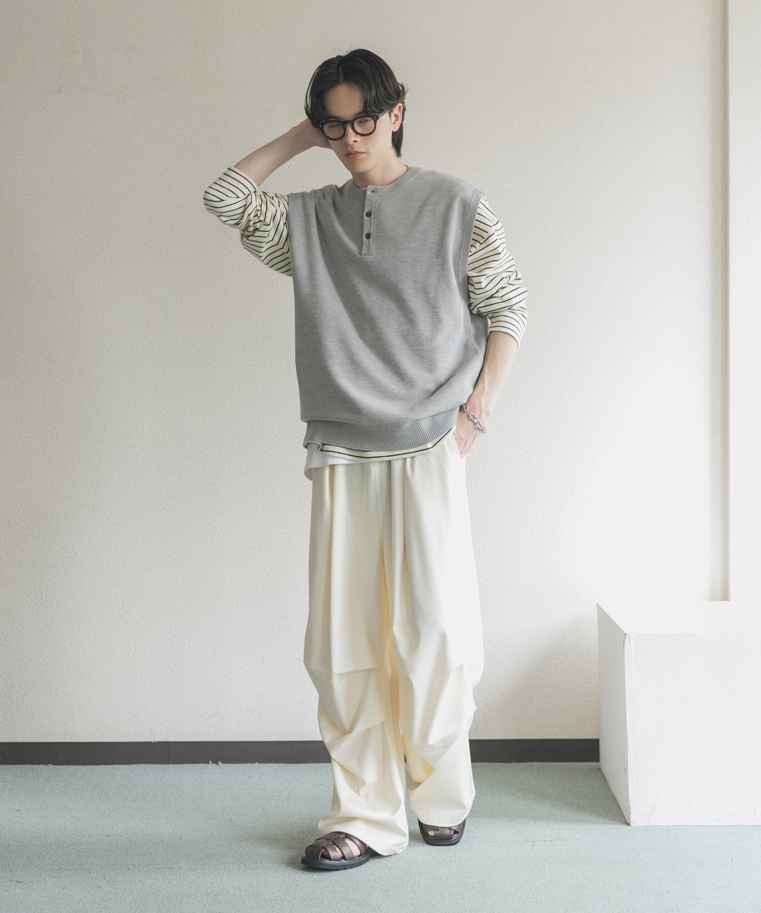 SENSE OF PLACE by URBAN RESEARCH「シャンブレーパラシュートイージーパンツ」|その他|
