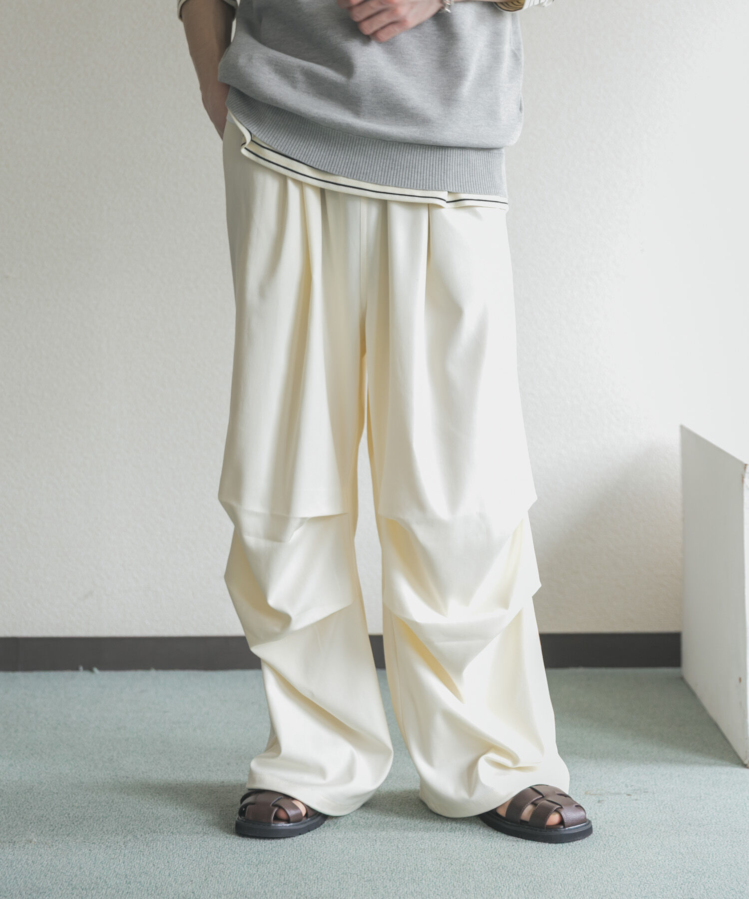 SENSE OF PLACE by URBAN RESEARCH「シャンブレーパラシュートイージーパンツ」|その他|