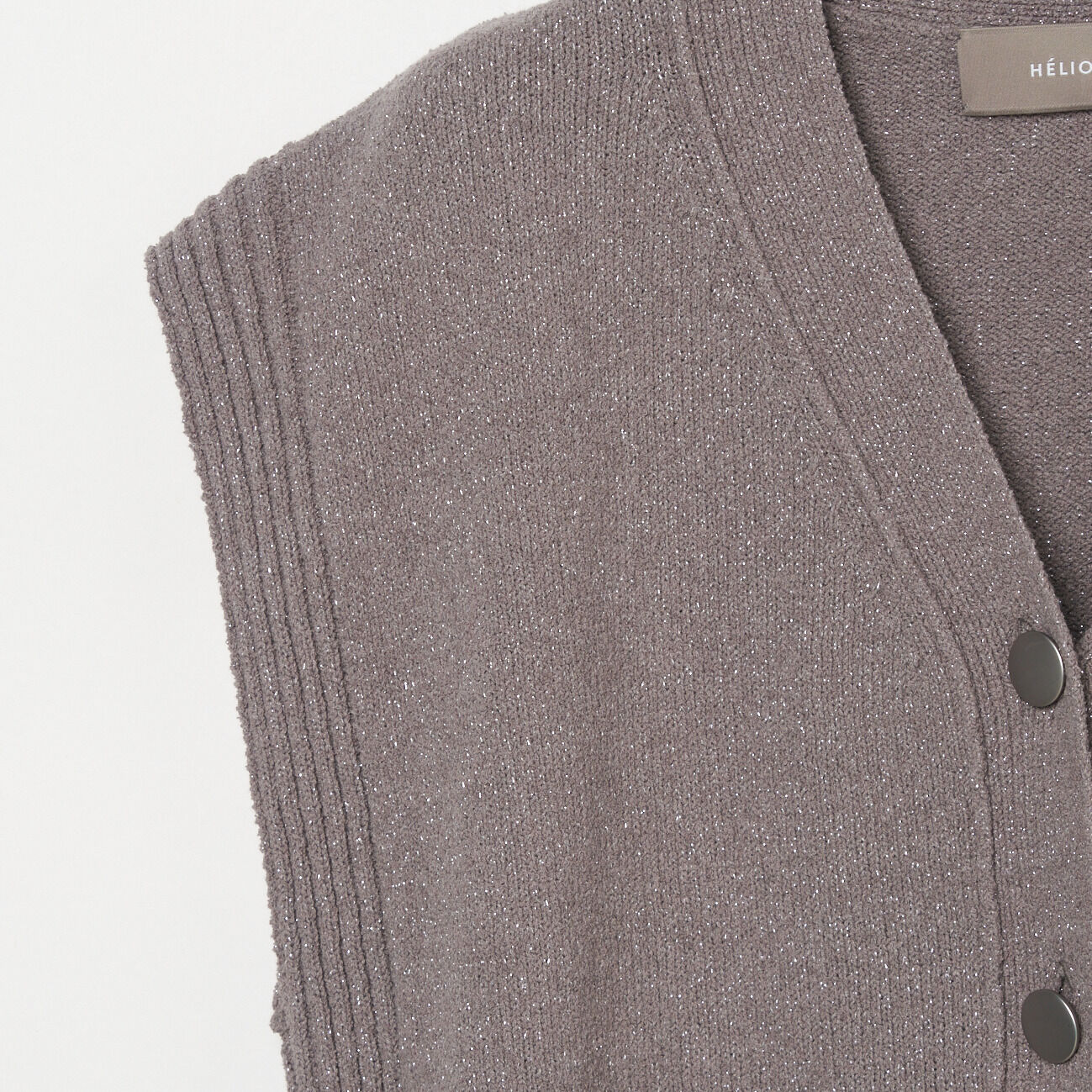 HELIOPOLE「HELIOPOLE METAL BUTTON KNIT VEST」|ニット・セーター|
