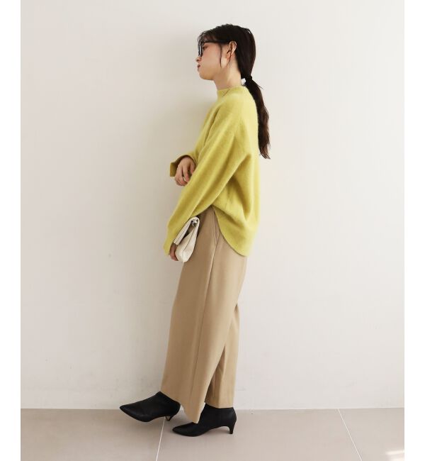  「ウールライクフロントタックワイドクロップドパンツ」|その他|