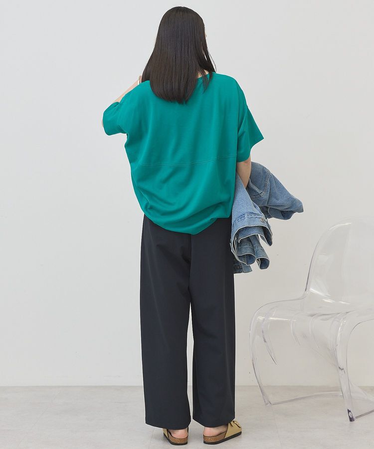 AMERICAN HOLIC「【接触冷感+UVカット】半袖コクーンカットプルオーバー」|Tシャツ・カットソー|