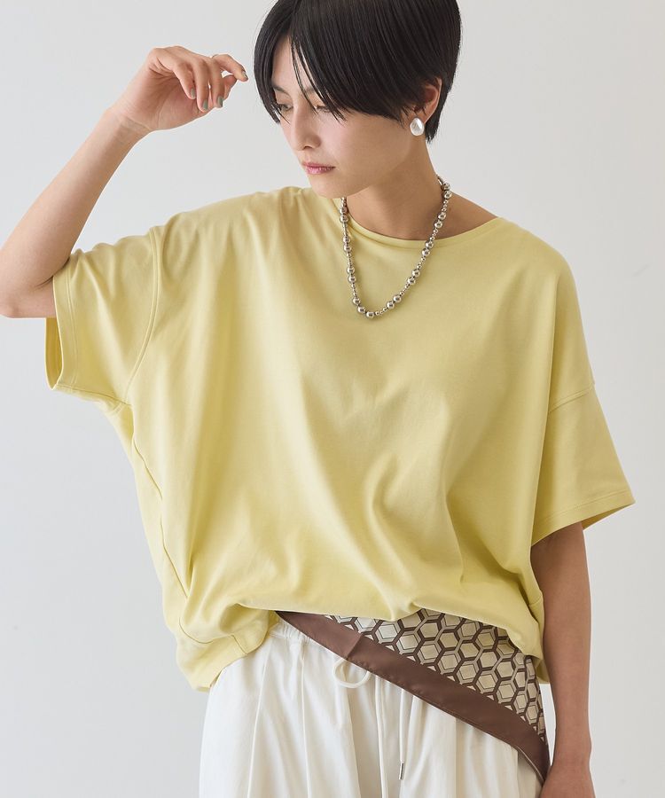 AMERICAN HOLIC「【接触冷感+UVカット】半袖コクーンカットプルオーバー」|Tシャツ・カットソー|