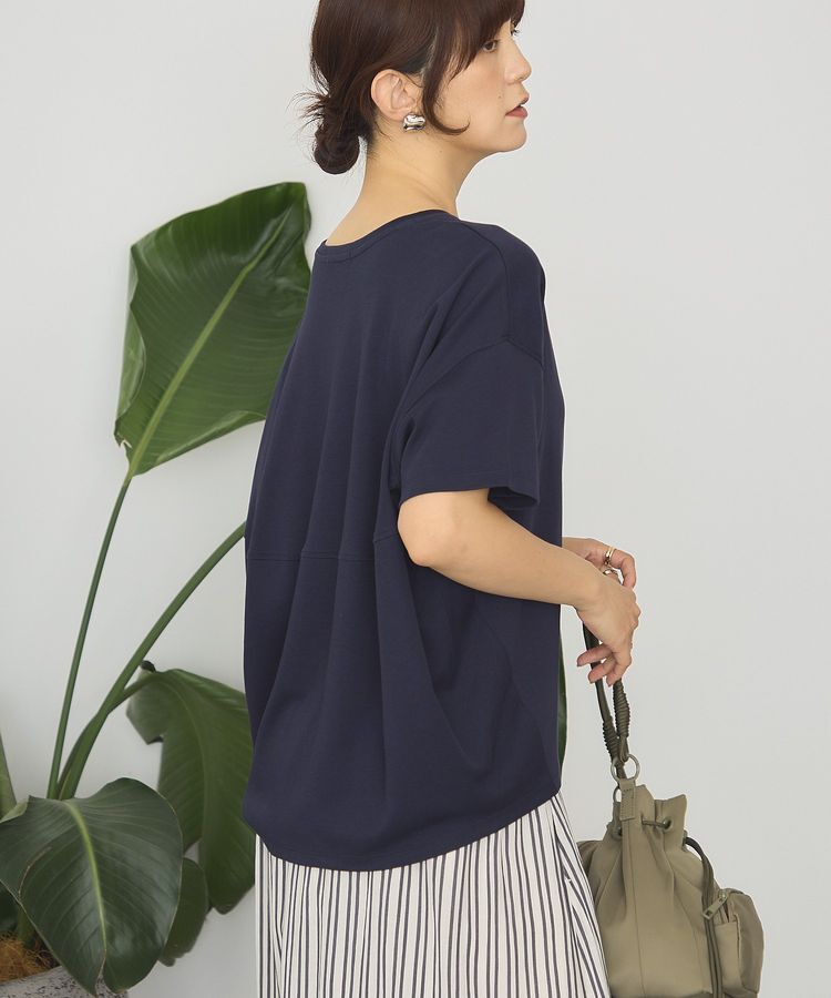 AMERICAN HOLIC「【接触冷感+UVカット】半袖コクーンカットプルオーバー」|Tシャツ・カットソー|