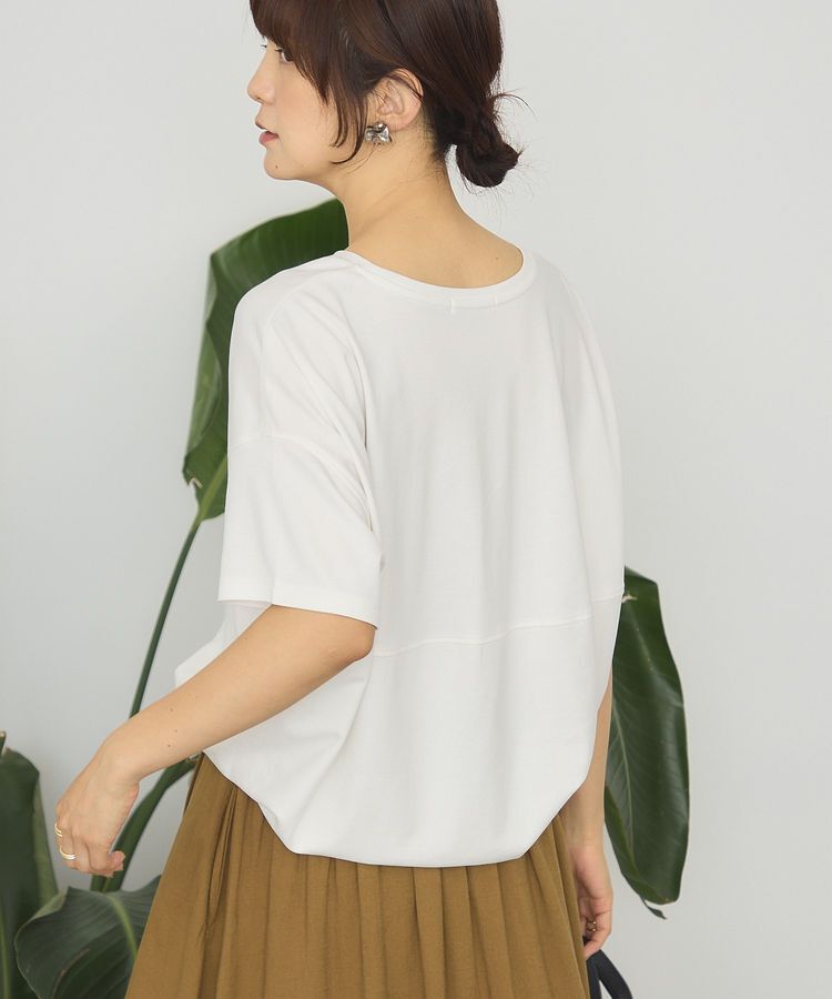 AMERICAN HOLIC「【接触冷感+UVカット】半袖コクーンカットプルオーバー」|Tシャツ・カットソー|