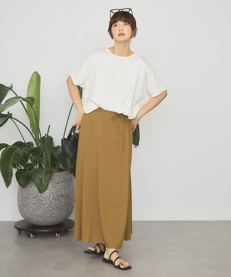 AMERICAN HOLIC「【接触冷感+UVカット】半袖コクーンカットプルオーバー」|Tシャツ・カットソー|