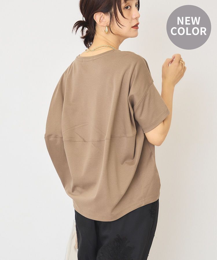 AMERICAN HOLIC「【接触冷感+UVカット】半袖コクーンカットプルオーバー」|Tシャツ・カットソー|