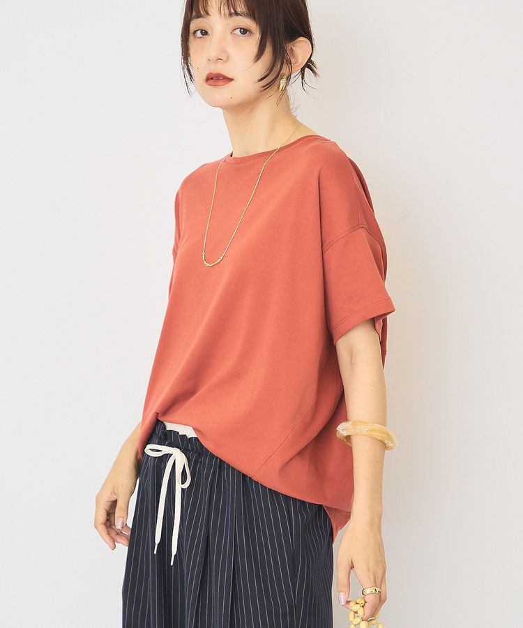 AMERICAN HOLIC「【接触冷感+UVカット】半袖コクーンカットプルオーバー」|Tシャツ・カットソー|