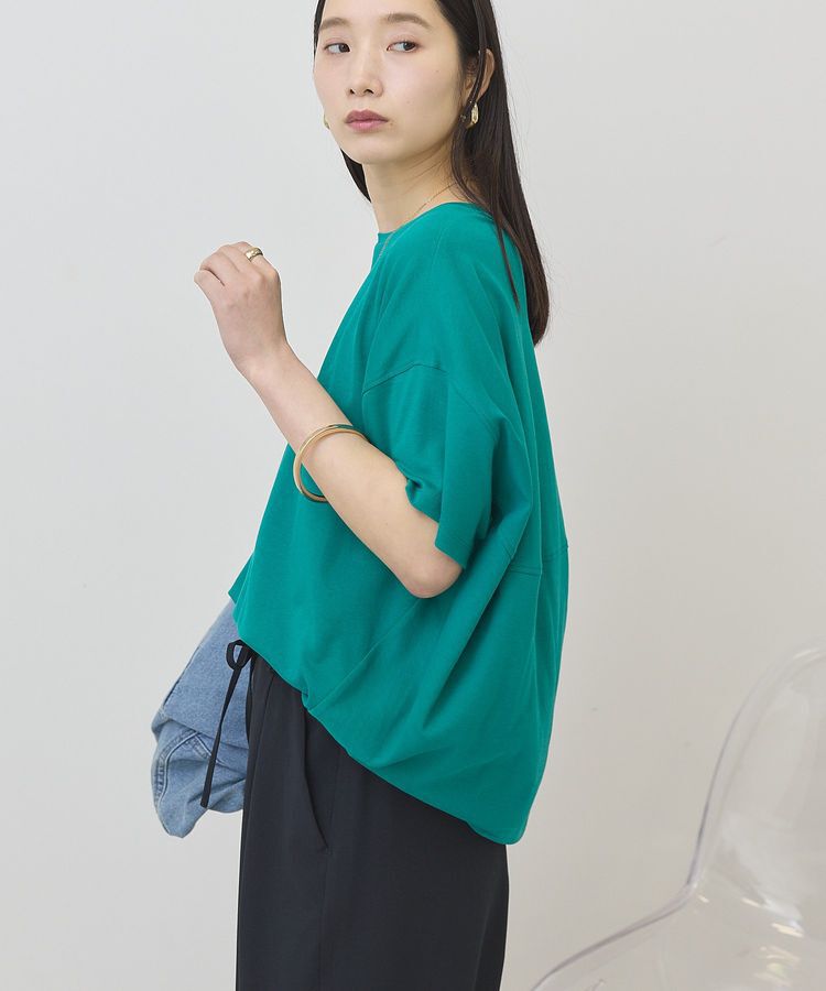 AMERICAN HOLIC「【接触冷感+UVカット】半袖コクーンカットプルオーバー」|Tシャツ・カットソー|