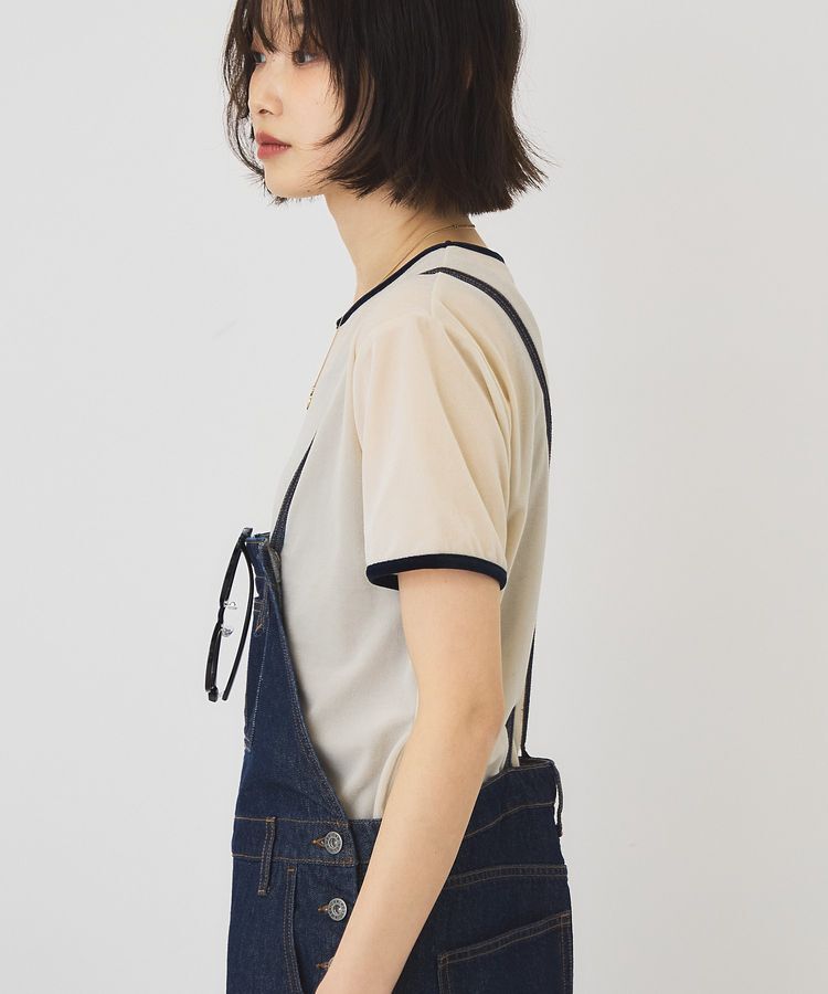AMERICAN HOLIC「シアーベロア配色プルオーバー」|Tシャツ・カットソー|