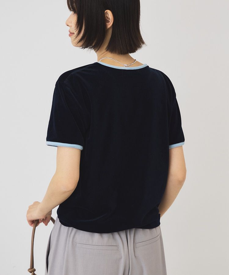 AMERICAN HOLIC「シアーベロア配色プルオーバー」|Tシャツ・カットソー|