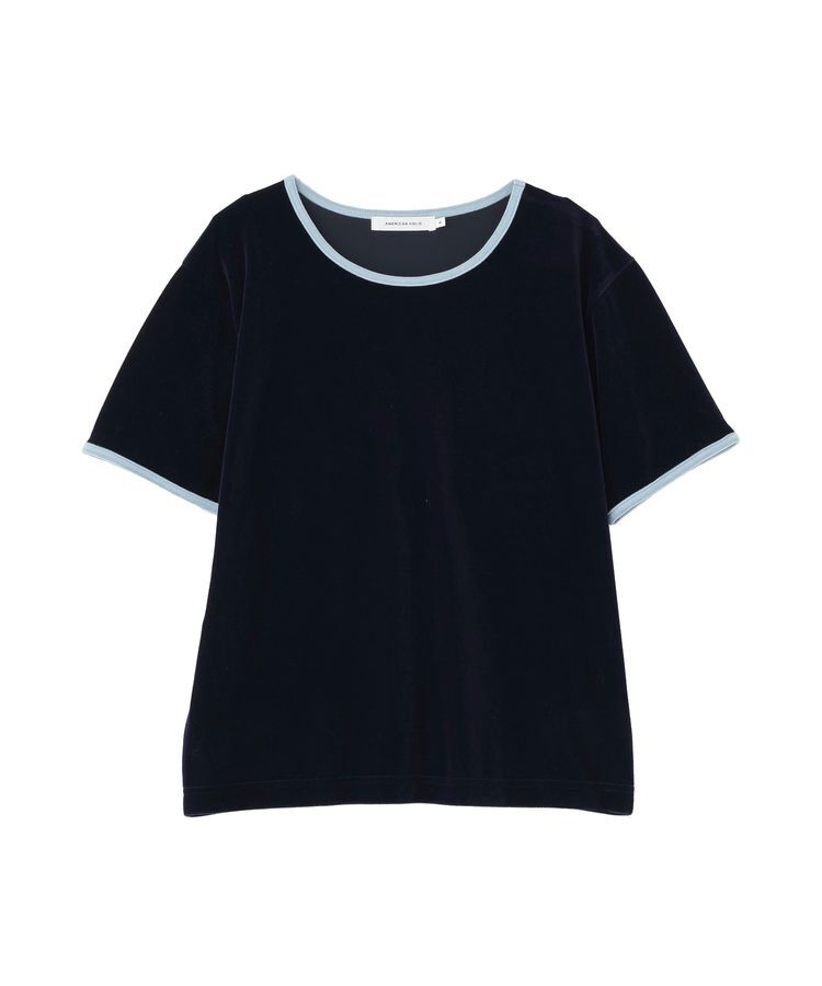 AMERICAN HOLIC「シアーベロア配色プルオーバー」|Tシャツ・カットソー|