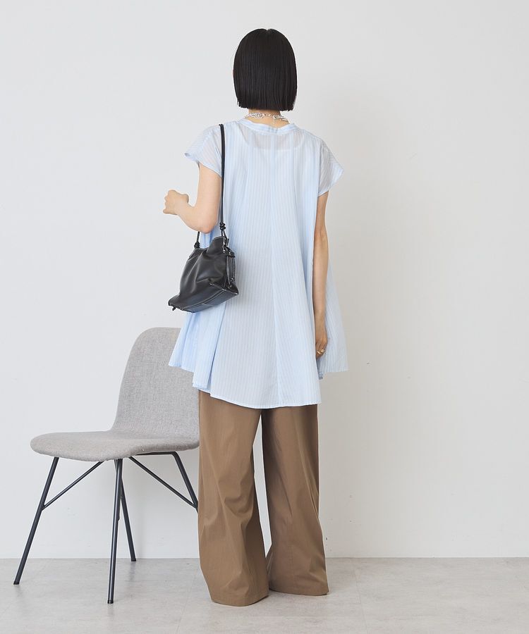 AMERICAN HOLIC「【接触冷感】フレンチスリーブフレアスキッパーブラウス」|シャツ・ブラウス|