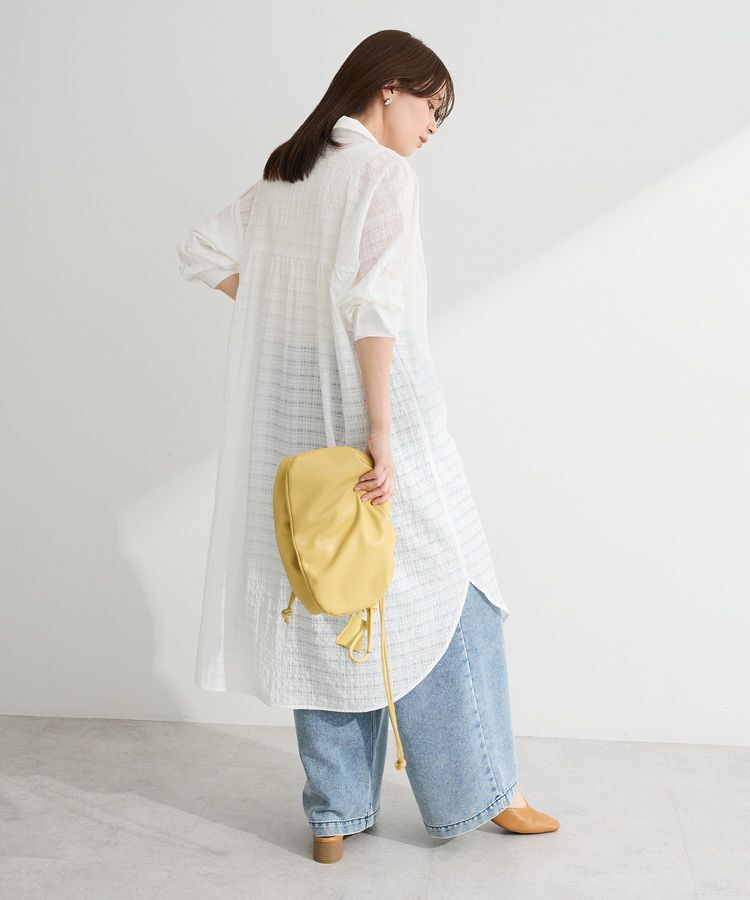 Green Parks「シアーチェックシャツワンピース」|ワンピース|