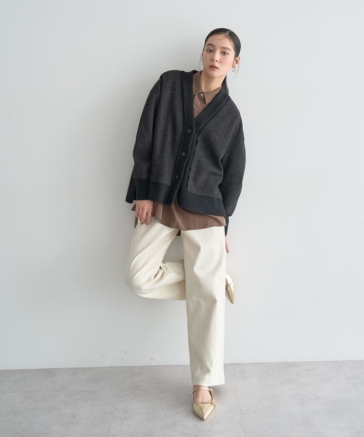 YECCA VECCA「ストレッチツイルワイドストレートパンツ」|その他|