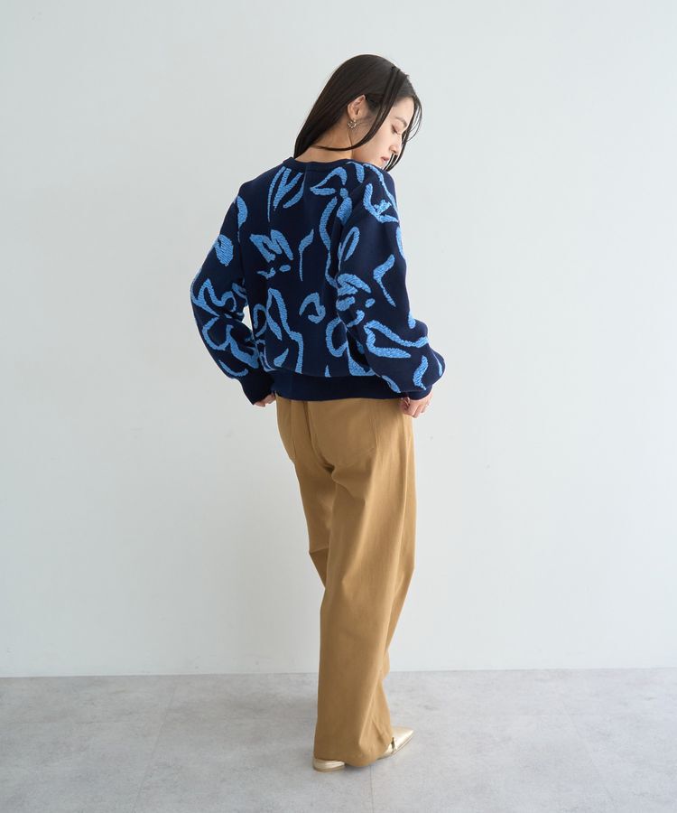 YECCA VECCA「ストレッチツイルワイドストレートパンツ」|その他|
