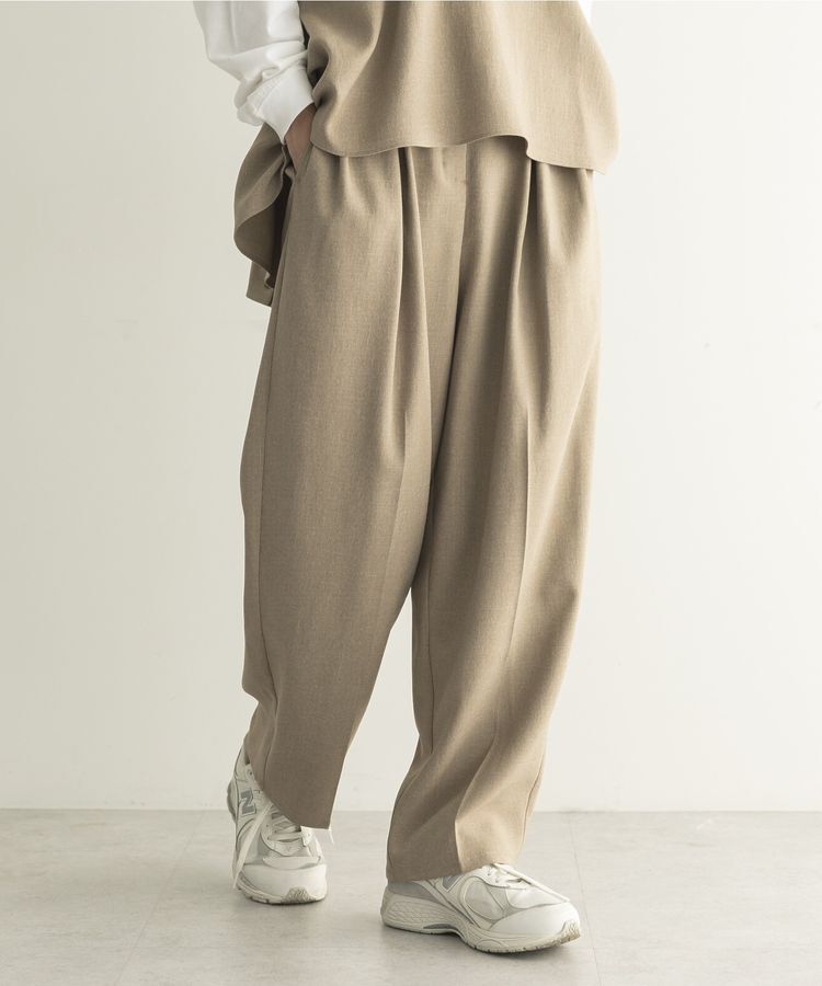 GARAGE OF GOOD CLOTHING「【日本製】無地BOXタックテーパードパンツ」|その他|